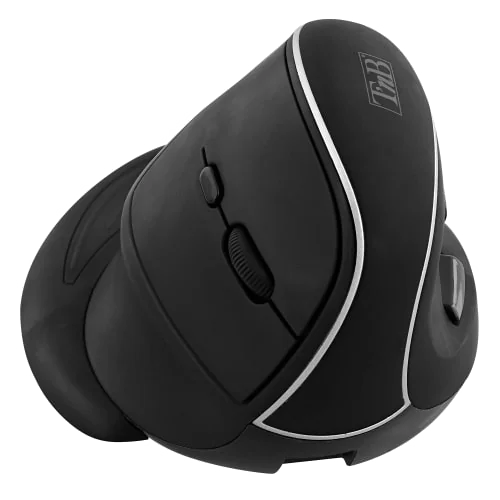 Souris Ergonomique Verticale Sans Fil Rechargeable pour Droitier - Double Connexion Bluetooth/USB