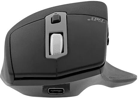 Souris Sans Fil Semi-Ergonomique T'nB Dual Connect iClick - Noir