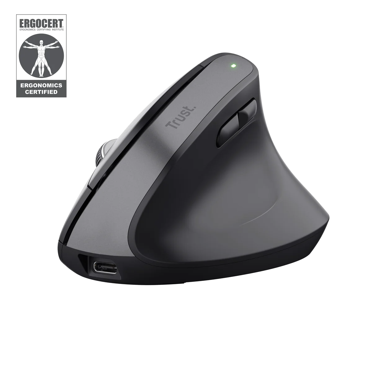 Trust Bayo+ - Souris ergonomique sans fil RF et Bluetooth