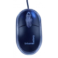 Mini Souris Filaire USB Optique 800 DPI Cristal Noir - 1