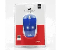 Souris Filaire Optique WE USB Bleue - Confort et Fiabilité - 1