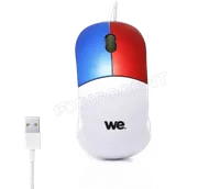 Souris Filaire Optique WE USB Bleue - Confort et Fiabilité - 2