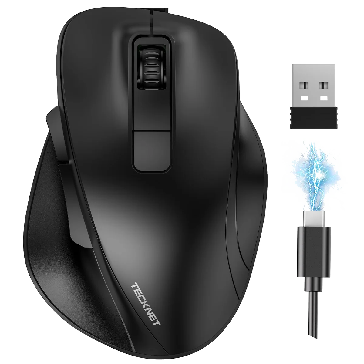 Souris Optique Sans Fil Media-Tech Raton Pro MT1113K - Noir