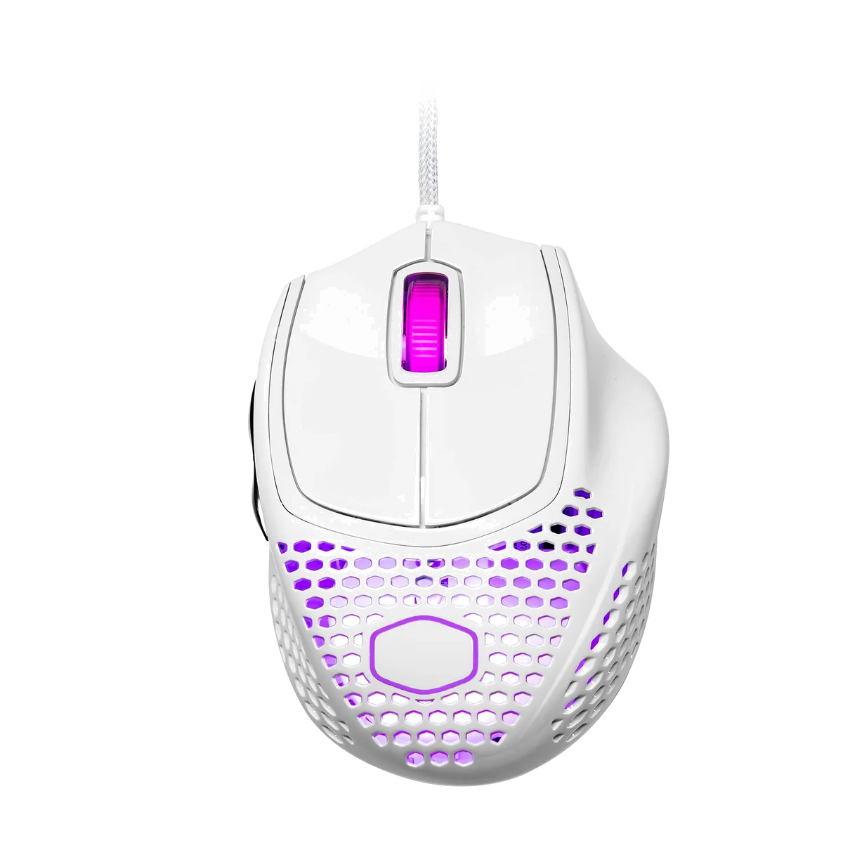 Souris Gamer Filaire Cooler Master MM720 RGB Blanc Brillant - Ultra-légère et Précise