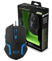 Souris filaire Gamer Esperanza MX205 Fighter (Noir/Bleu)