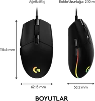 Souris Gamer Filaire Logitech G102 LightSync RGB - Noir - 2