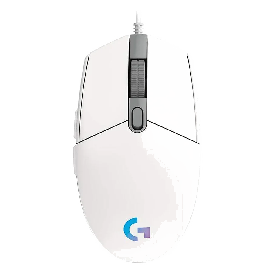 Souris filaire Gamer Logitech G203 LightSync (Blanc)