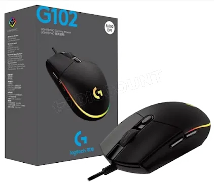 Souris Gaming Filaire Logitech G203 LIGHTSYNC RGB - Noir