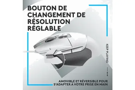 Souris Gaming Filaire Logitech G502 X - Blanc