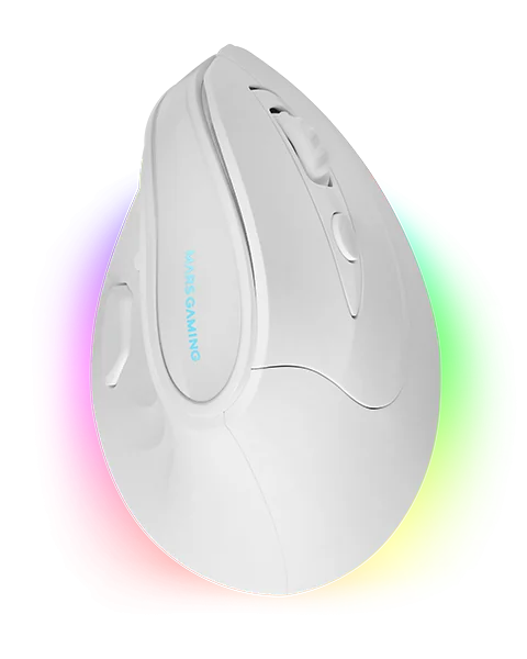 Mars Gaming MMSKW souris Droitier RF sans fil + Bluetooth Optique 8400 DPI