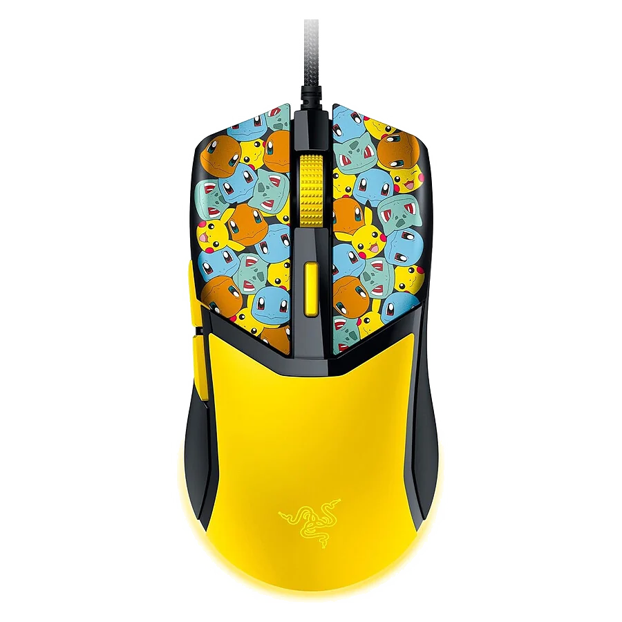 Souris filaire Gamer Razer Cobra Pokemon Kanto Starters (Jaune)