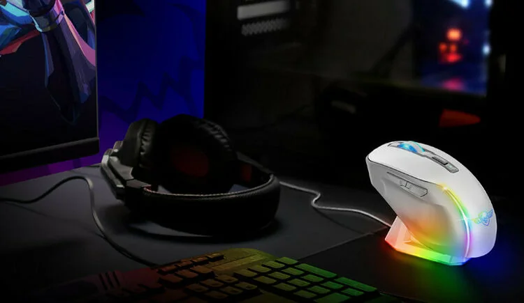 Souris Gaming Spirit of Gamer Elite M50 Artic Blanche - Triple Mode & RGB