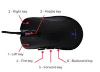 SureFire Condor Claw souris Gaming Droitier USB Type-A Optique 6400 DPI - 7