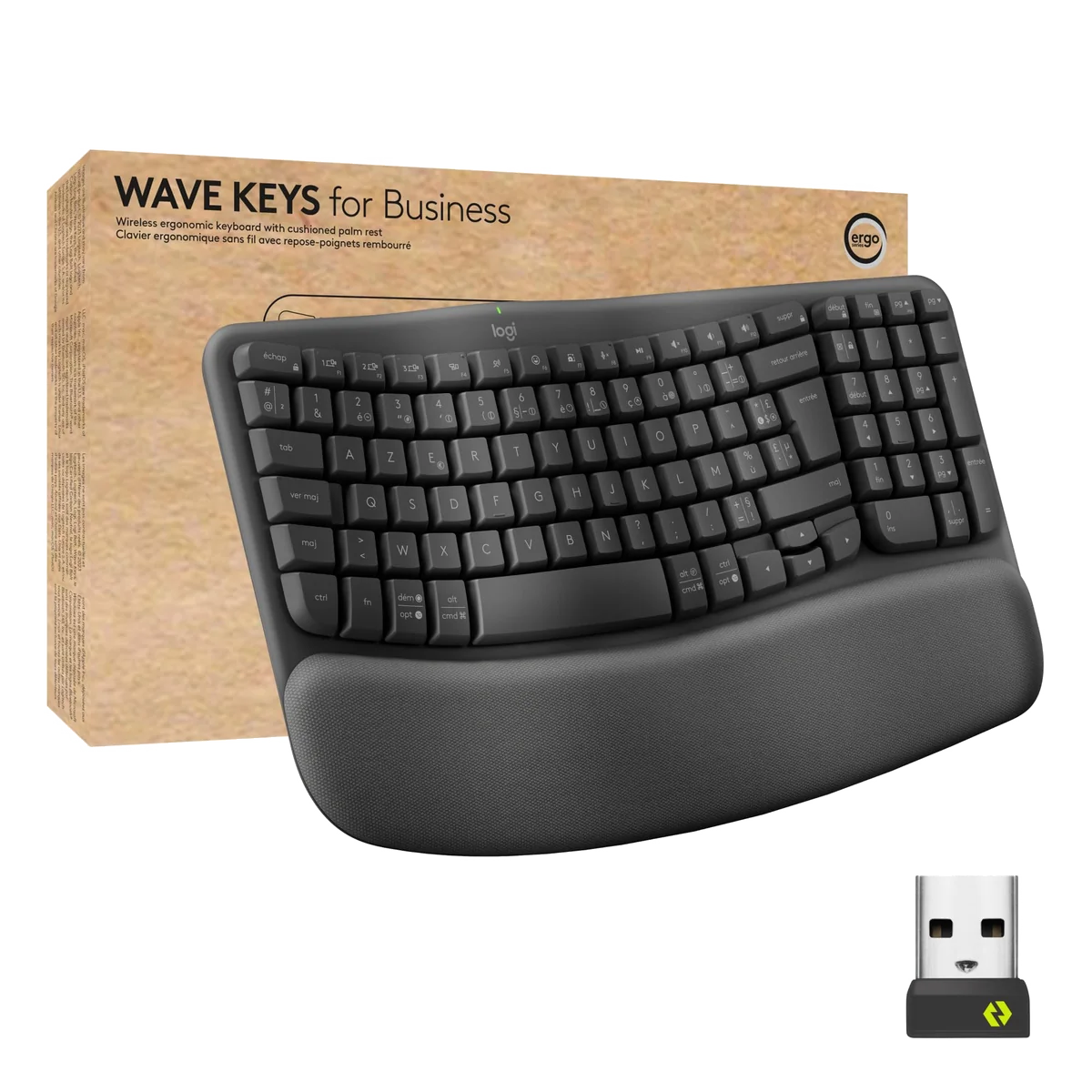 Clavier Ergonomique Sans Fil Rechargeable Bluetooth & 2.4GHz - T'nB ERGO