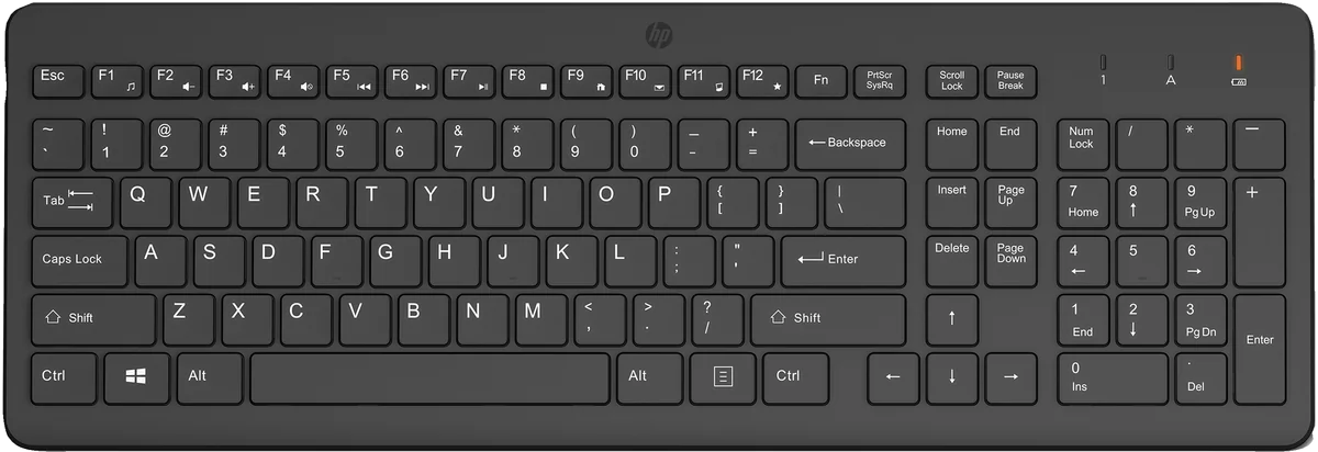 HP 225 Wireless Keyboard - Tastatur clavier Universel RF sans fil Noir