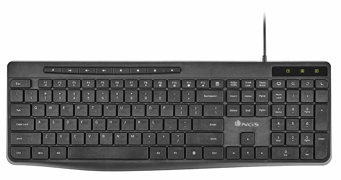 NGS SPECTRA FR clavier maison/bureau USB AZERTY Français Noir