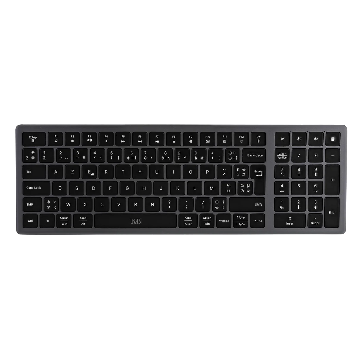 Clavier sans fil Bluetooth rechargeable T'nB Mini (Noir)