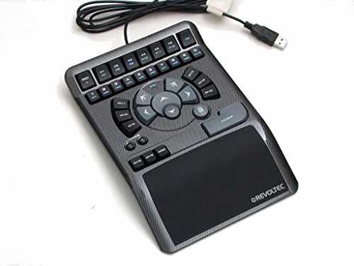 Clavier Filaire Revoltec LightBoard XL 2 Argent - AZERTY Rétroéclairé