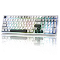 Clavier Gamer Mécanique Sans Fil 1stPlayer Neo87 RGB Blanc - Switchs BSON Lavender - 1