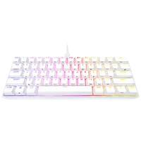 Clavier Gamer Mécanique Corsair K65 RGB MINI 60% Cherry MX Red AZERTY Blanc - 2