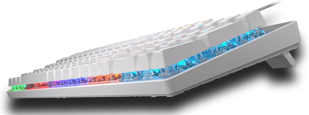 Clavier Gamer Mécanique Cougar Ultimus EX RGB Blanc - Switches Red