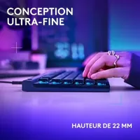 Clavier Gamer Mécanique Logitech G G515 TKL Filaire AZERTY Noir RGB - 2