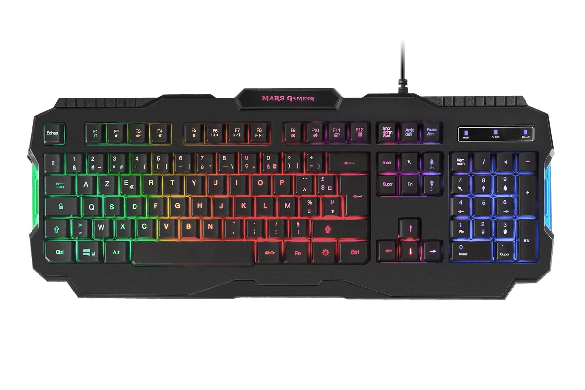 Mars Gaming MRK0FR clavier USB Français Noir