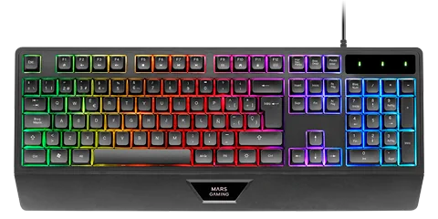 Mars Gaming MK124 clavier USB Français Noir