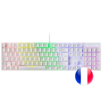 Mars Gaming MK422 clavier USB AZERTY Français Blanc
