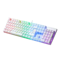 Mars Gaming MK422 clavier USB AZERTY Français Blanc - 3