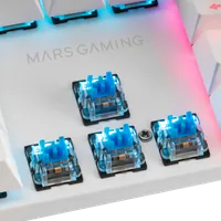 Mars Gaming MK422 clavier USB AZERTY Français Blanc - 5