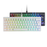 Mars Gaming MKMINIPRO - Clavier Mécanique 60% Français Blanc - 1