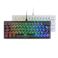 Mars Gaming MKMINIPRO - Clavier Mécanique 60% Français Blanc - 2