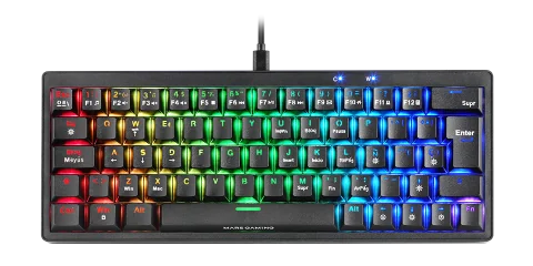 Mars Gaming MKMINIPRO clavier USB Français Noir