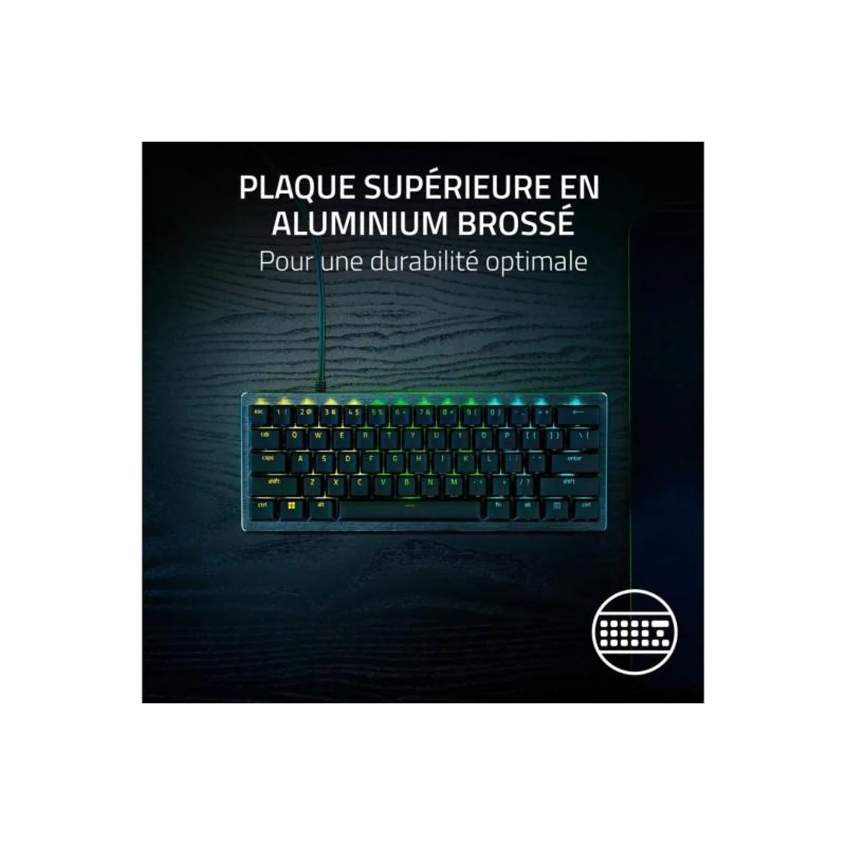 Clavier Gamer Mécanique Razer Huntsman V3 Pro Mini RGB - Noir