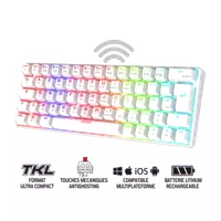 Clavier Gamer Spirit of Gamer Xpert K200 TKL RGB - Mécanique Rouge, Triple Mode - 3