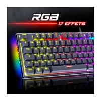 Clavier Gamer Spirit of Gamer Xpert K200 TKL RGB - Mécanique Rouge, Triple Mode - 4