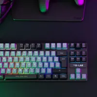 Clavier Gaming The G-Lab Keyz Caesium TKL RGB Azerty Noir - 4