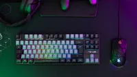 Clavier Gamer The G-Lab Keyz Caesium TKL RGB Azerty Noir - 2