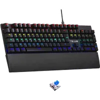 Clavier Gamer Mécanique The G-Lab Keyz Carbon EX RGB AZERTY Noir