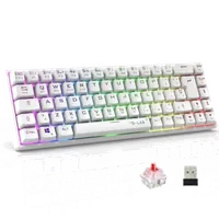 Clavier Gamer mécanique sans fil The G-Lab Keyz Titanium TKL RGB (Blanc) - 2