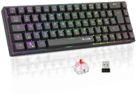 Clavier Gaming Mécanique Sans Fil The G-Lab Keyz Titanium WL Blanc RGB Azerty - 2