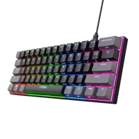 Trust GXT 867 Acira clavier Gaming USB Français Noir, Gris - 1