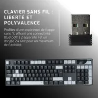 Clavier Gaming Mécanique Sans Fil Onlan CA-340 Yin - Noir - 4
