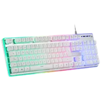 Mars Gaming MCPXWFR - Pack Clavier Souris Gaming Blanc - 4