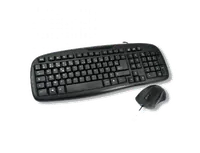 Ensemble Clavier + Souris Filaire USB AZERTY Noir MCL Samar ACK-2012/N - 1