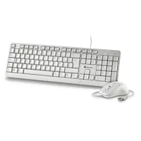 NGS COCOAKITWHITEFRENCH FR - Kit Clavier Souris USB AZERTY Blanc - 1