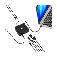 Pack Bureau Complet 5 en 1 sans Fil Bluetooth & USB-C - Clavier, Souris, Webcam, Station d'accueil, Support - 1