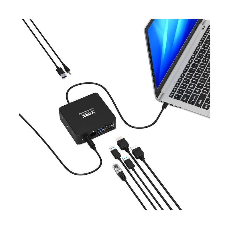 Pack Bureau Complet 5 en 1 sans Fil Bluetooth & USB-C - Clavier, Souris, Webcam, Station d'accueil, Support