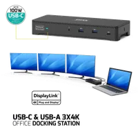 Pack Bureau Complet 5 en 1 sans Fil Bluetooth & USB-C - Clavier, Souris, Webcam, Station d'accueil, Support - 2